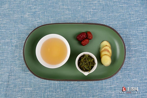 茶叶养生茶红枣姜水茶泡茶
