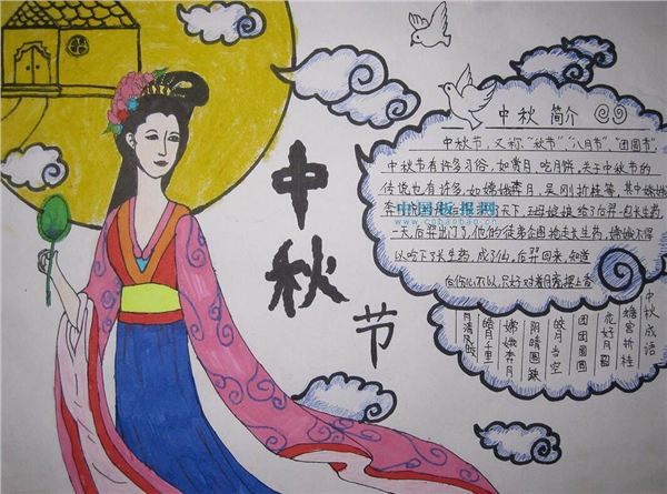 中秋节手抄报图片