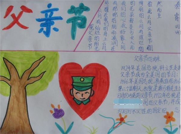 父亲节手抄报,父亲节手抄报推荐