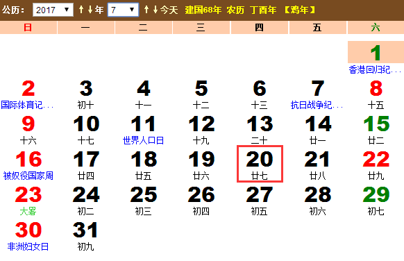 2017年7月20日是什么日子：人类月球日