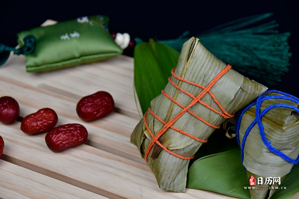 美味的传统美食粽子-