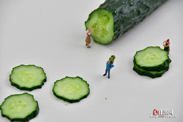 微缩摄影之黄瓜