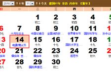 2016年11月14日是什么情人节?