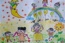 六一儿童节的画,儿童画画大全简单漂亮
