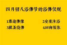四月初八浴佛节的浴佛仪规