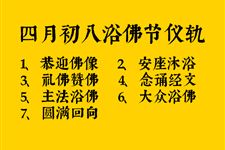 四月初八浴佛节仪轨
