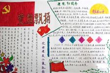 七一建党节手抄报设计版图